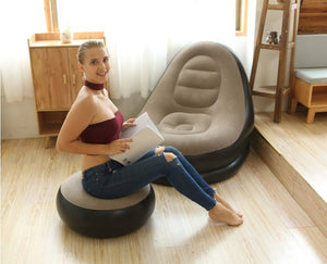 SILLON SOFA INFLABLE CON REPOSAPIES